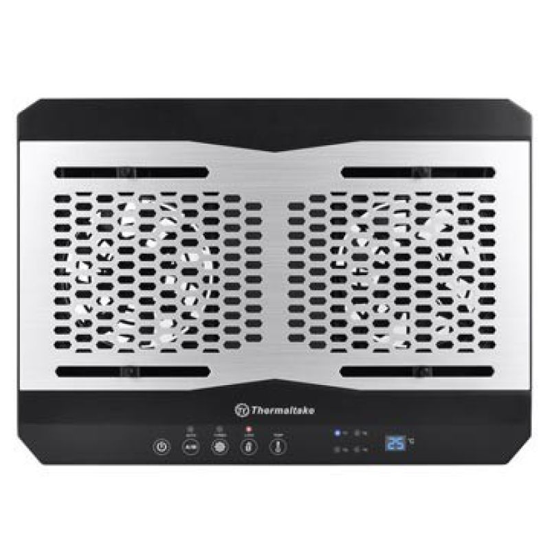 2. Laptop Cooling Pad Thermaltake Massive TM CL-N002-PL12BL-A (17.x inch; 2 fans; Hub)
