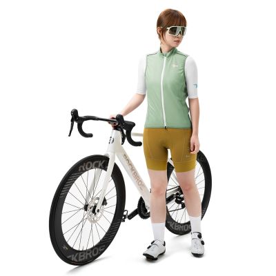 6. Rockbros MJ008 TVI Women's Cycling Vest Windproof Size S - Green