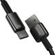 3. Baseus Tungsten Gold USB-A to USB-C Cable 480Mb/s 100W 1m Black (CAWJ000001)