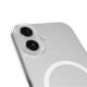 5. Puro Lite Mag TPU+PC Case Compatible with MagSafe for iPhone 17 - Transparent with White Ring
