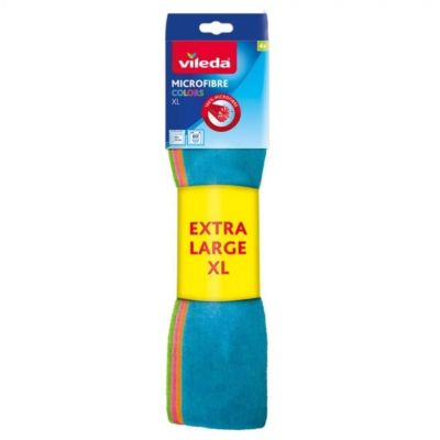 3. Vileda Microfiber Cloth COLORS EXTRA LARGE 4pcs