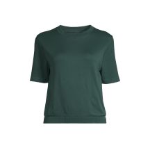 CASALL Seamless Rib Sleeve Tee green