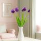 28. BOUQUET OF 5 PURPLE PEONY TULIPS 39 CM LIFE-LIKE SPRING DECORATION