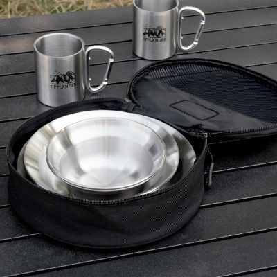 14. OFFLANDER STAINLESS STEEL CAMPING COOKWARE SET