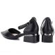 4. Women's black block heel pumps with strap Vinceza 62278