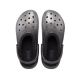 4. Crocs Classic Glitter Lined Clog Silver Flip-Flops - 205842-067