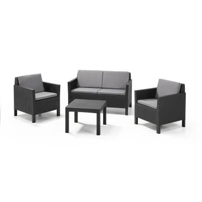 Keter Chicago 3+1 Graphite Garden Furniture Set