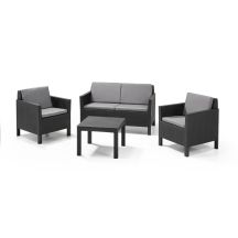 Keter Chicago 3+1 Graphite Garden Furniture Set