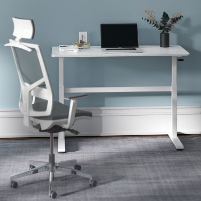 11. Ergo Office manual height adjustment desk, max 40 kg, max height 117 cm, with a tabletop for sitting and standing work, ER-401 W