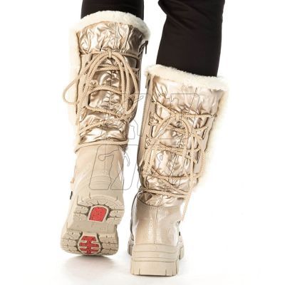 4. Rieker W RKR640 waterproof high snow boots, beige