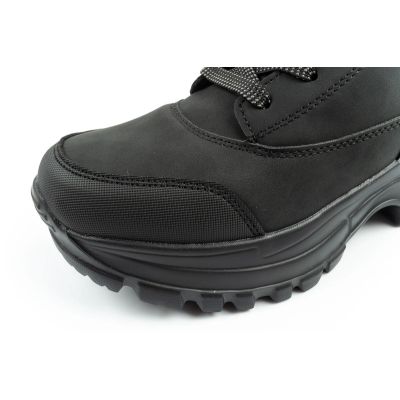 6. Lee Cooper women's winter hiking sports shoes, insulated, black, lace-up