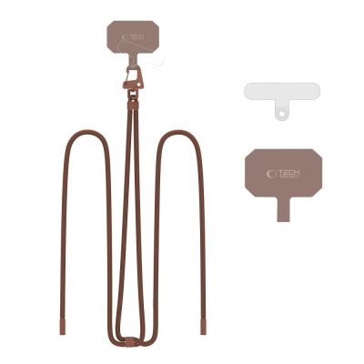 5. Tech-Protect C5S Rope Crossbody Strap Leash - Brown