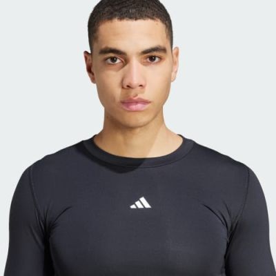 5. adidas Techfit Long Sleeve Men's T-Shirt, Black, JP2944, 2XL