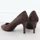 4. Chocolate suede women's pumps, Sergio Leone 1336