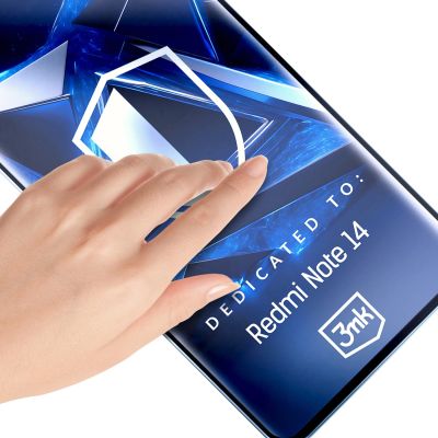 2. Tempered glass 3mk HardGlass Max Lite Black for Xiaomi Redmi Note 14 5G