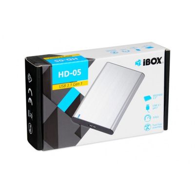 8. I-BOX HD-05 External 2.5" USB 3.1 Gen.1 Enclosure, Grey