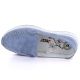 3. Leather moccasins with a thick sole, openwork, blue Jezzi 9793