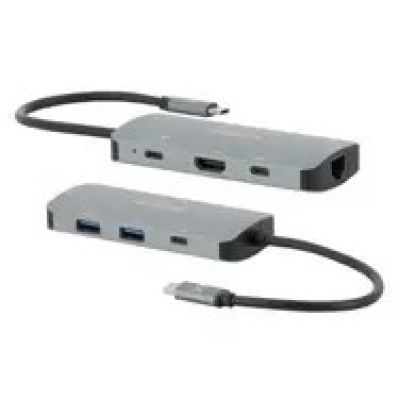 4. Mobilis 001382 Wired Docking Station USB 3.2 Gen 1 (3.1 Gen 1) Type-C Black, Gray