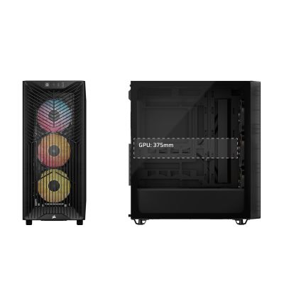 14. Corsair 3200D RS ARGB Mid-Tower Smoked case