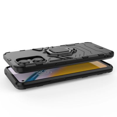 3. Ring Armor tough hybrid case cover + magnetic holder for OnePlus Nord N20 5G black