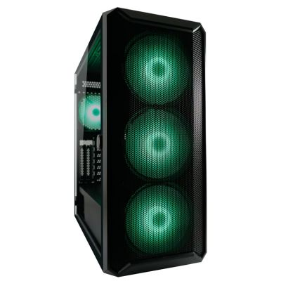 3. LC-Power Gaming 804B - Midi Tower - PC case - ATX - micro ATX - Mini-ITX - Metal - Plastic - Tempered glass - 16 cm
