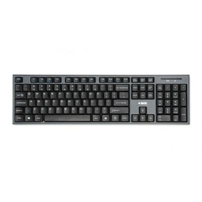 4. Keyboard + mouse set IBOX DESKTOP PRO KIT IKMS606W (USB 2.0; (US); black; optical; 1200 DPI)