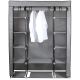 7. TEXTILE WARDROBE 175x133x43CM DARK GREY 28873