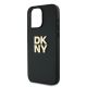5. DKNY Wrist Strap Stock Logo case for iPhone 15 Pro Max - black