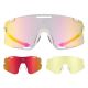 2. Rockbros SP338 ROAD TO SKY Cycling Glasses with Interchangeable Lenses - Cream