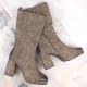 11. Jezzi W JEZ416B khaki insulated ankle boots with elastic band