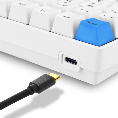 7. Sharkoon SKILLER SGK50 S3 PBT Gaming Keyboard USB QWERTZ German White