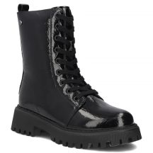 Women's patent leather ankle boots, black Filippo DBT8288