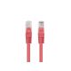 2. PATCHCORD CAT.6 UTP 1M RED FLUKE PASSED LANBERG 10-PACK