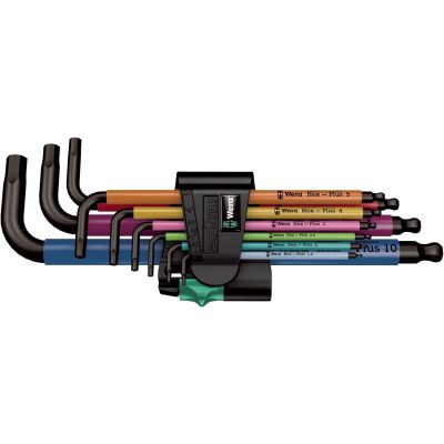 Wera 05022210001 Allen Key L-Shaped Allen Key Set Metric 9 pcs.