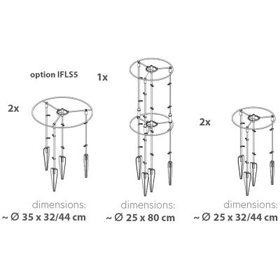 17. PLANT SUPPORT FLOO SUPPORTS DIAMETER 25 AND 35 CM FOREST GREEN