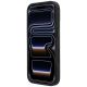 5. Mercedes Leather Mesh with Bow Line MagSafe Case for iPhone 18 Pro / 17 Pro - Dark Gray