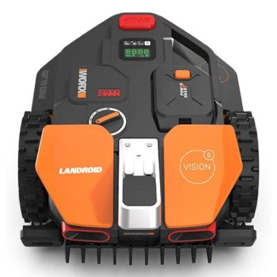 4. WORX Vision AI S250 Robot Lawn Mower Battery Black, Orange, Red, Silver
