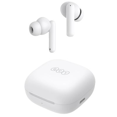 2. QCY T13 In-Ear Headphones with ANC IPX5 Bluetooth 5.3 - White