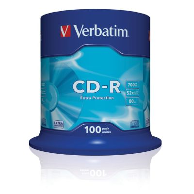 Verbatim 43411 CD (700MB; 52x; 100pcs; Cake)