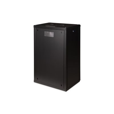 9. Digitus Unique 19" 20U wall-mounted network cabinet 600x450, glass door, black, undivided, assembled, 100kg