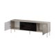 2. EF TV cabinet + black TRESSE fireplace 180x40x54.5 cashmere matt