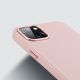 8. Dux Ducis Grit Leather Case for iPhone 14 Plus Elegant Faux Leather Cover (MagSafe Compatible) Pink