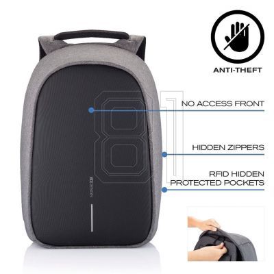 27. XD DESIGN ANTI-THEFT BACKPACK BOBBY HERO REGULAR GREY P/N: P705.292