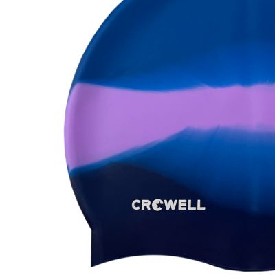 4. Crowell Multi Flame Silicone Swimming Cap, col.21