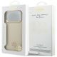8. Guess Grained Strass Logo MagSafe case for iPhone 17 Pro Max - beige