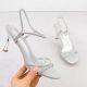 14. Sandals with zircons Potocki W LE20326 WOL282B