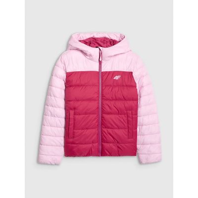 6. Girls' down jacket with synthetic filling 4F 4FJRAW25TDJAF0771-54S