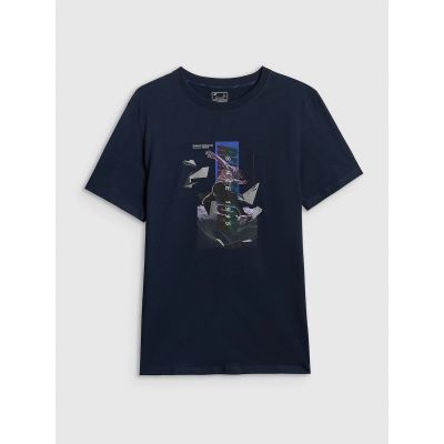 8. Men's regular printed T-shirt 4F 4FRSS26TTSHM3659-31S