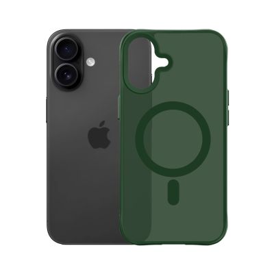 8. 3mk Smoke MagCase for iPhone 17 - Green-Translucent