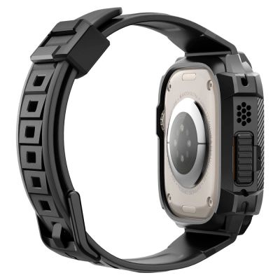 13. Spigen Rugged Armor Pro Apple Watch Ultra (49mm) Strap Case - Black